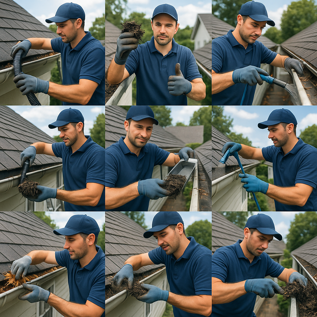 Gutter Clean Sydney About Us – local gutter expert speaking with homeowner